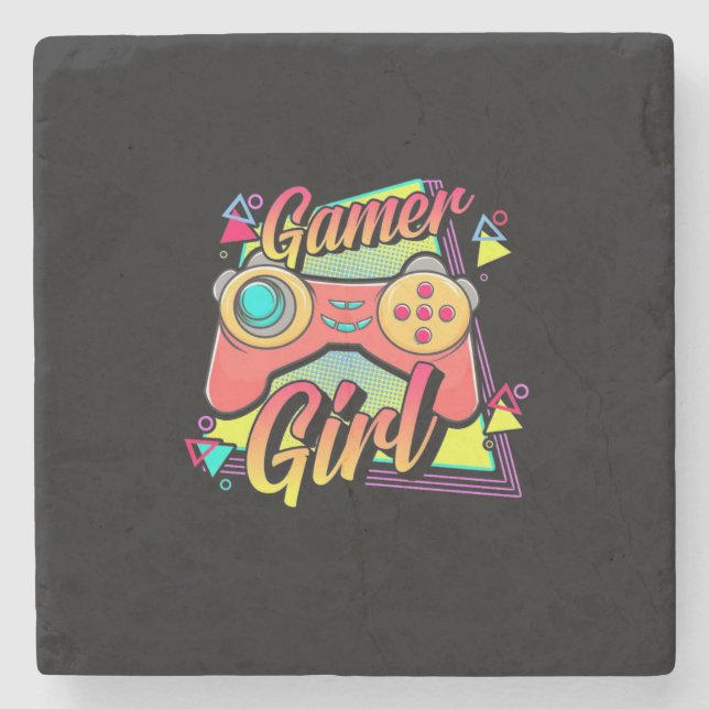 Dessous-de-verre En Pierre Gamer fille (Devant)