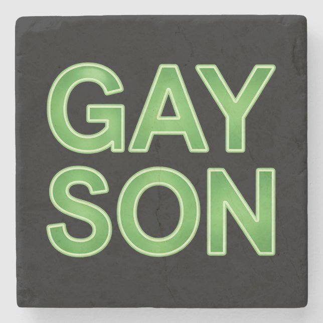 Dessous-de-verre En Pierre Gay Son Funny LGBTQ Pride (Devant)