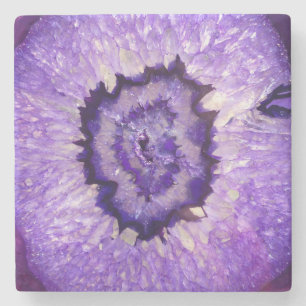 Dessous-de-verre En Pierre Géode d'agate violet tombé