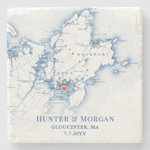 Dessous-de-verre En Pierre Gloucester Massachusetts Destination Mariage Faveu