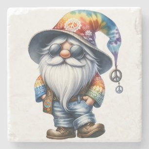 Dessous-de-verre En Pierre Gnome Hippie