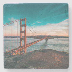 Dessous-de-verre En Pierre Golden gate bridge