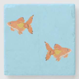 Dessous-de-verre En Pierre goldfishes