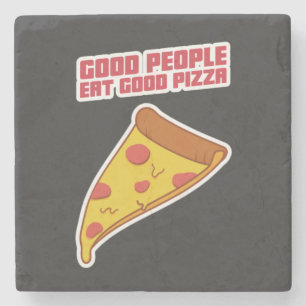 Dessous-de-verre En Pierre Good people eat good pizza
