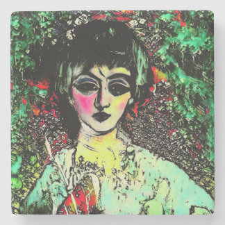 Dessous-de-verre En Pierre Gothic Beauty Portrait 