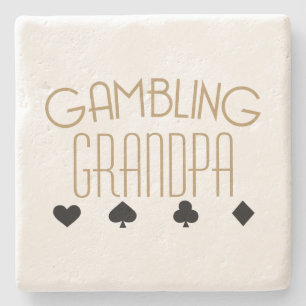 Dessous-de-verre En Pierre Grand-papa de jeu