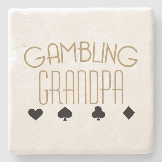 Dessous-de-verre En Pierre Grand-papa de jeu (Devant)