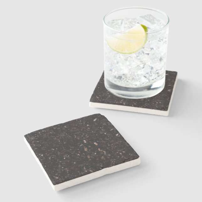 Dessous-de-verre En Pierre Granit noir (Côté)