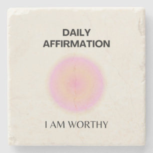 Dessous-de-verre En Pierre Gratitude Quotidienne Affirmation Spirituelle Posi