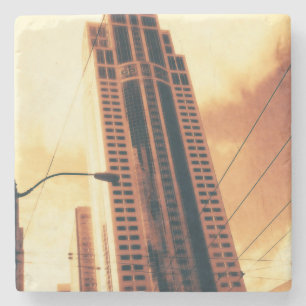 Dessous-de-verre En Pierre Gratte-ciel de Seattle - Sépia