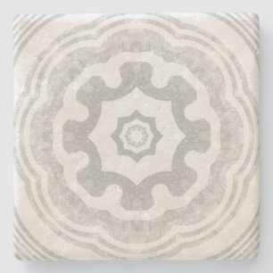 Dessous-de-verre En Pierre Gray Mandala