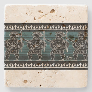 Dessous-de-verre En Pierre Grec Black