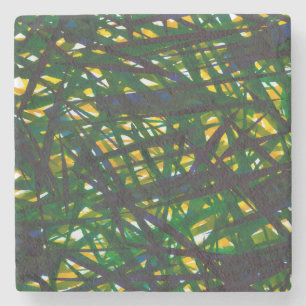 Dessous-de-verre En Pierre Green Thicket II