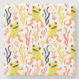 Dessous-de-verre En Pierre Grenouilles joueuses