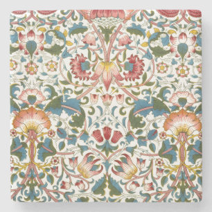 Dessous-de-verre En Pierre Grès botanique vintage de conception de Morris