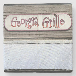Dessous-de-verre En Pierre Gril de la Géorgie, Buckhead, Atlanta Coas en