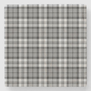 Dessous-de-verre En Pierre Gris Blackwatch Tartan Design Plaid