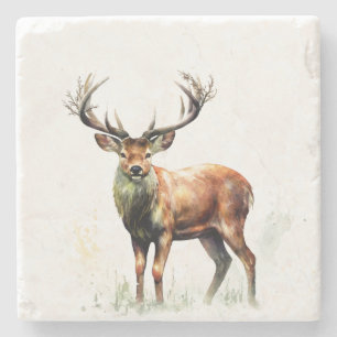 Dessous-de-verre En Pierre Gros Cerf Raté