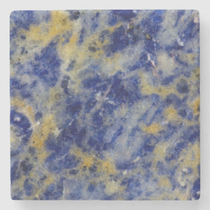 Dessous-de-verre En Pierre Gros plan sur une sodalite bleue
