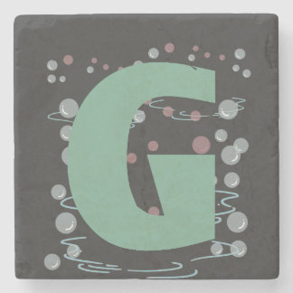 Dessous-de-verre En Pierre grünes G coole Buchstaben 