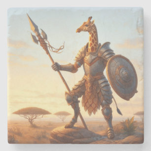 Dessous-de-verre En Pierre Guerrier de girafe