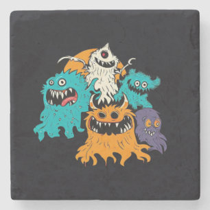 Dessous-de-verre En Pierre Halloween/Monster/octobre/automne
