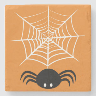 Dessous-de-verre En Pierre Halloween Spider Web