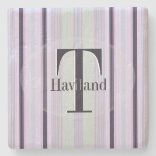 Dessous-de-verre En Pierre HAMbyWG Violet et bande Brown