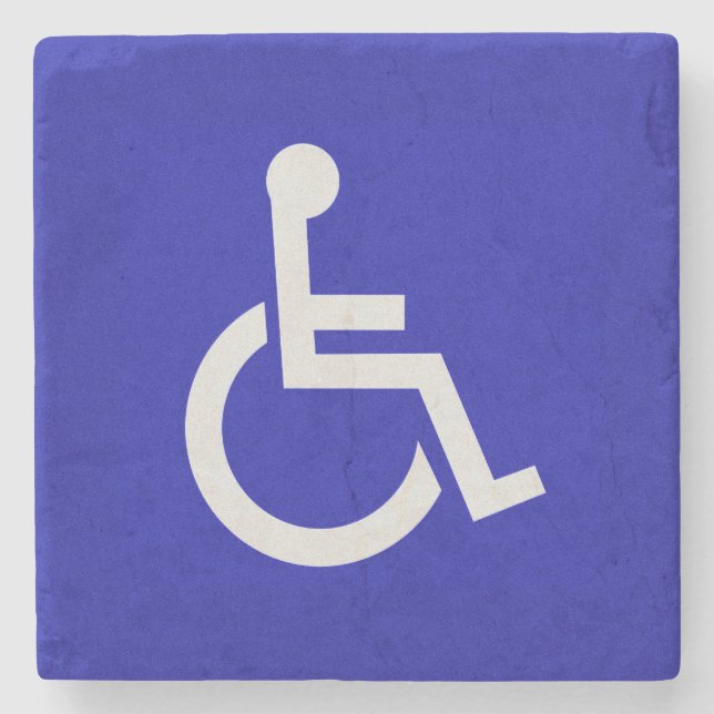 Dessous-de-verre En Pierre Handicapés handicapés (Devant)