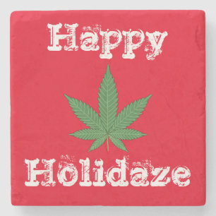 Dessous-de-verre En Pierre Happy Holidaze Personnalisé