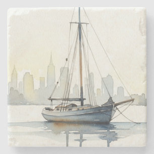 Dessous-de-verre En Pierre Harbour Dawn