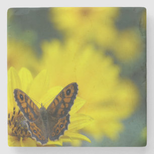 Dessous-de-verre En Pierre Hélénium de marguerite jaune