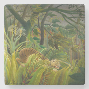 Dessous-de-verre En Pierre Henri Rousseau - Surpris !