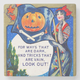 Dessous-de-verre En Pierre Heure d'Halloween tombée