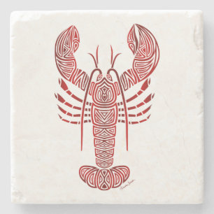 Dessous-de-verre En Pierre Homard tribal du Maine