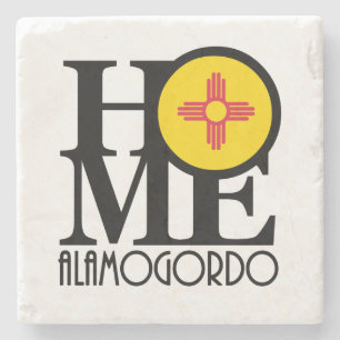 Dessous-de-verre En Pierre HOME Alamogordo Nouveau-Mexique