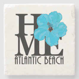 Dessous-de-verre En Pierre HOME Atlantic Beach Blue Hibiscus
