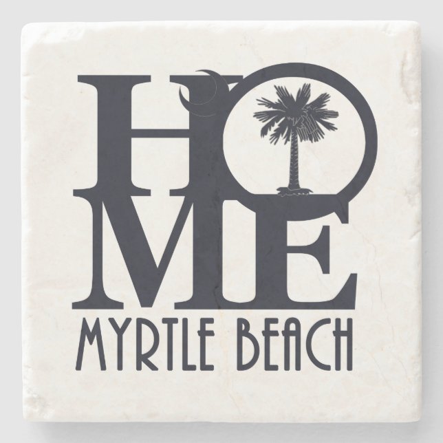 Dessous-de-verre En Pierre HOME Myrtle Beach SC (Devant)