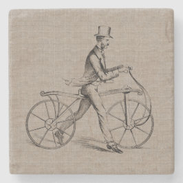 Dessous-de-verre En Pierre Homme victorien sur le dessin vintage de Steampunk