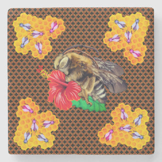 Dessous-de-verre En Pierre Honeypeb Bee Garden