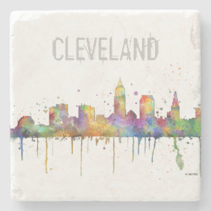 DESSOUS-DE-VERRE EN PIERRE HORIZON DE CLEVELAND, OHIO