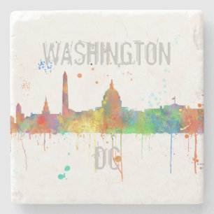DESSOUS-DE-VERRE EN PIERRE HORIZON DE WASHINGTON DC