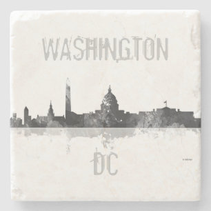 DESSOUS-DE-VERRE EN PIERRE HORIZON DE WASHINGTON DC