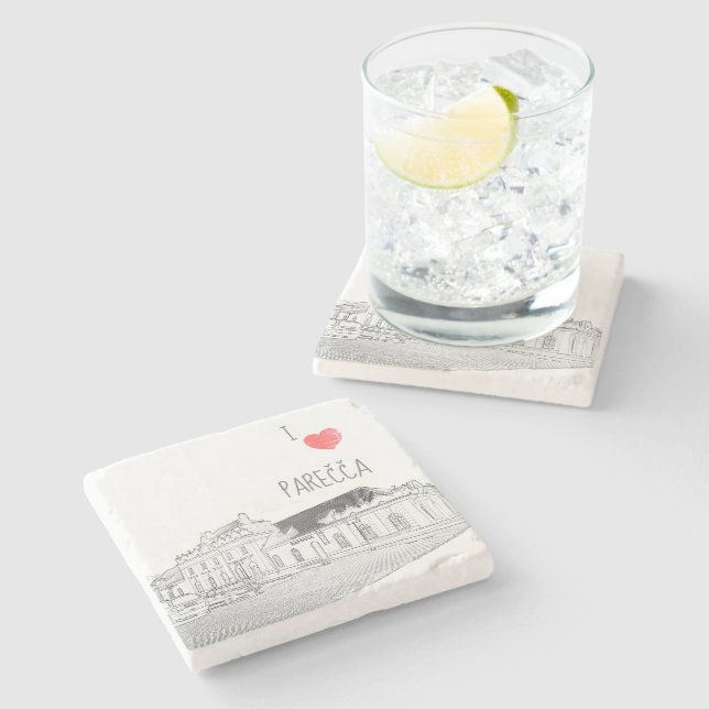 Dessous-de-verre En Pierre I Love Porechye Belarus Architecture Gare (Côté)