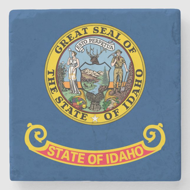 Dessous-de-verre En Pierre Idaho State Flag (Devant)