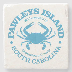 Dessous-de-verre En Pierre Île Pawleys (crabe)