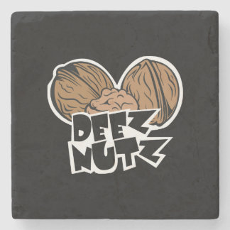 Dessous-de-verre En Pierre Illustration drôle de Deez Nutz