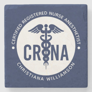 Dessous-de-verre En Pierre Infirmière anesthésiste certifiée CRNA personnalis