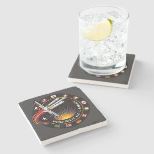 Dessous-de-verre En Pierre Insigne de mission spatiale