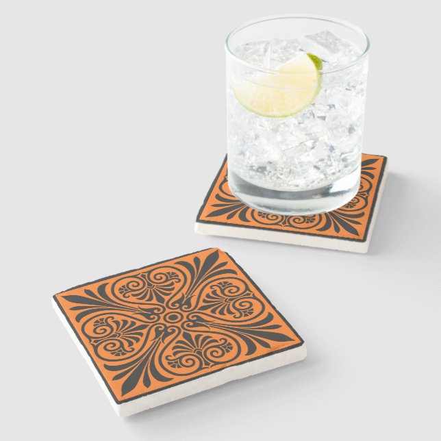 Dessous-de-verre En Pierre Inspiré du grec classique (Côté)